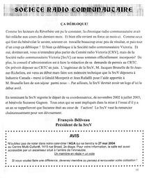   LE RÉVERBÈRE, 2004   , page 15