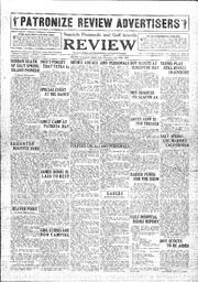 Saanich Peninsula And Gulf Islands Review Thu, July 16, 1931 (Page 1)