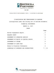   ÉTATS FINANCIERS - EN, 1997   , page 2