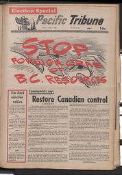   The Pacific Tribune - Friday, June 21, 1968   , page 1