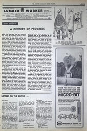   The Western Canadian Lumber Worker, Vol. XXXVI, No. 15, 1st Issue Aug. 1967   , page 8