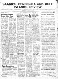 Saanich Peninsula And Gulf Islands Review Wed, January 14, 1942 (Page 1)