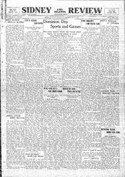 Sidney And Islands Review Thu, July 3, 1924 (Page 1)
