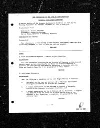 1991-12-10 - City of Port Coquitlam - Economic Development Committee - Agenda and Minutes