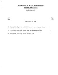 1992-03-16 - City of Port Coquitlam - Committee - Agenda