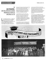   LE JOURNAL DU CSF, 2007   , page 6