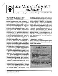   LE TRAIT D'UNION CULTUREL, 1994   , page 1