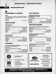   ANNUAIRE - FFCB, 2007   , page 16