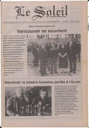 Le Soleil de Colombie-Britannique, June 10, 1994, page 1