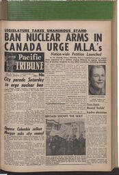   The Pacific Tribune - Friday, March 31, 1961   , page 1