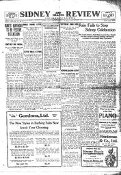 Sidney And Islands Review Thu, May 29, 1919 (Page 1)
