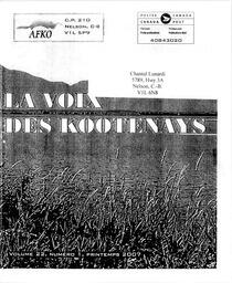   LA VOIX DES KOOTENAYS, 2007   , page 1