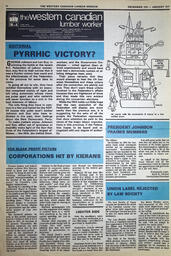   The Western Canadian Lumber Worker, Vol. XLV No. 6, Dec. 1977   , page 12