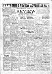 Saanich Peninsula And Gulf Islands Review Thu, July 9, 1931 (Page 1)