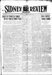 Sidney And Islands Review Thu, September 23, 1915 (Page 1)
