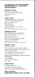   FESTIVAL D'ÉTÉ, 2004   , page 7