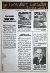   The Western Canadian Lumber Worker, Vol. XLVIII No. 5, May. 1980   , page 1