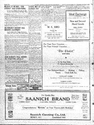Saanich Peninsula And Gulf Islands Review Wed, December 8, 1937 (Page 2)