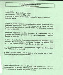   L'ÉCHO, 1994   , page 12