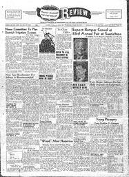 Saanich Peninsula And Gulf Islands Review Wed, August 29, 1951 (Page 1)