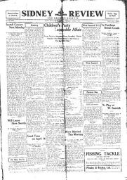 Sidney And Islands Review Thu, April 8, 1920 (Page 1)