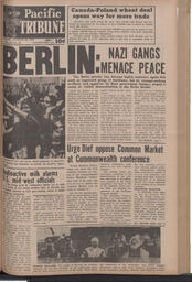   The Pacific Tribune - Friday, August 24, 1962   , page 1