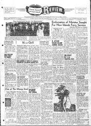 Saanich Peninsula And Gulf Islands Review Wed, January 12, 1955 (Page 1)