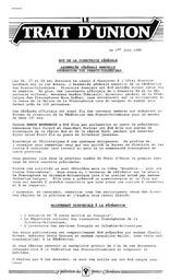   LE TRAIT D'UNION, 1989   , page 1