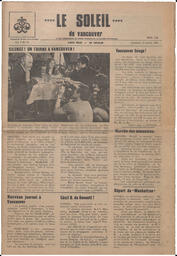 Le Soleil de Vancouver, April 10, 1970, page 1