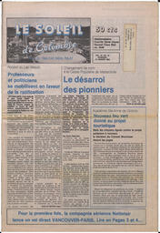 Le Soleil de Colombie, January 12, 1990, page 1