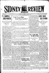Sidney And Islands Review Thu, October 28, 1915 (Page 1)