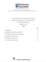   ÉTATS FINANCIERS - EN, 2002   , page 2