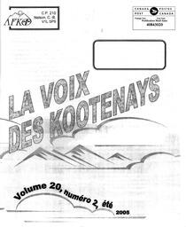   LA VOIX DES KOOTENAYS, 2005   , page 1