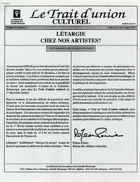   LE TRAIT D'UNION CULTUREL, 1993   , page 1