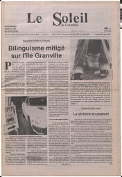 Le Soleil de Colombie, June 5, 1992, page 1