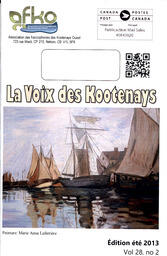   LA VOIX DES KOOTENAYS, 2013   , page 1