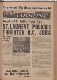   The Pacific Tribune - Friday, September 9, 1949   , page 1
