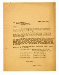 Letter to F.T. Underhill from Vance: 25-Mar-26