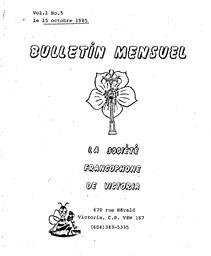   BULLETIN MENSUEL, 1985   , page 1