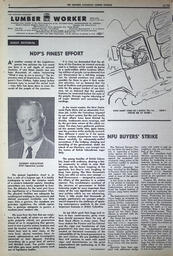   The Western Canadian Lumber Worker, Vol. XXXVI, No. 9, 1st Issue May 1967   , page 8