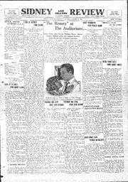 Sidney And Islands Review Thu, October 23, 1924 (Page 1)