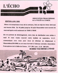   L'ÉCHO, 1993   , page 1