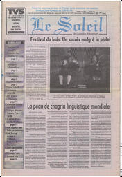 Le Soleil de Colombie-Britannique, March 15, 1996, page 1