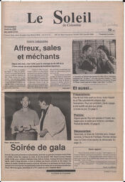 Le Soleil de Colombie, October 12, 1990, page 1