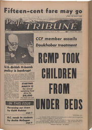  The Pacific Tribune - Friday, March 4, 1955   , page 1