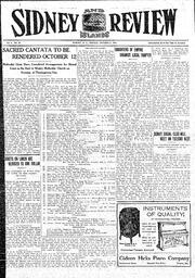 Sidney And Islands Review Fri, October 9, 1914 (Page 1)