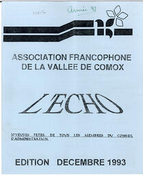   L'ÉCHO, 1993   , page 1