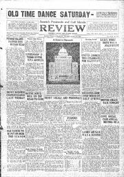 Saanich Peninsula And Gulf Islands Review Thu, October 3, 1929 (Page 1)